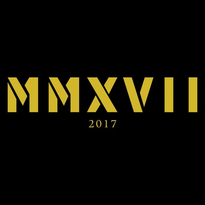 Chiffres romains année de naissance Fabriqué en 2017