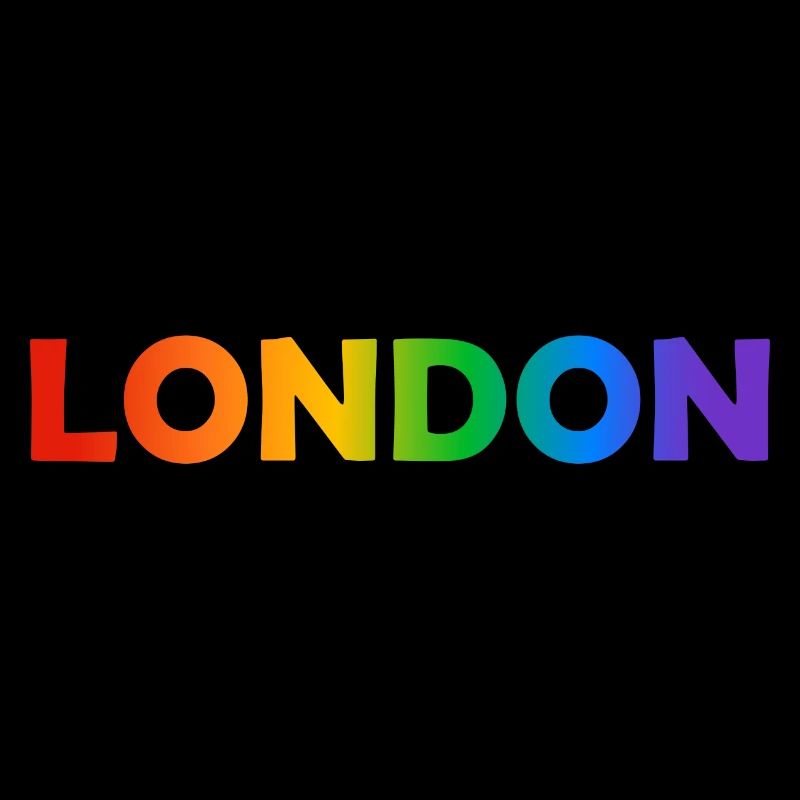 Londres queer LGBTQ gay pride arc-en-ciel texte