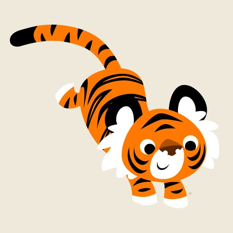 Tigre Cartoon Qui Saute par by Cheerful Madness!!