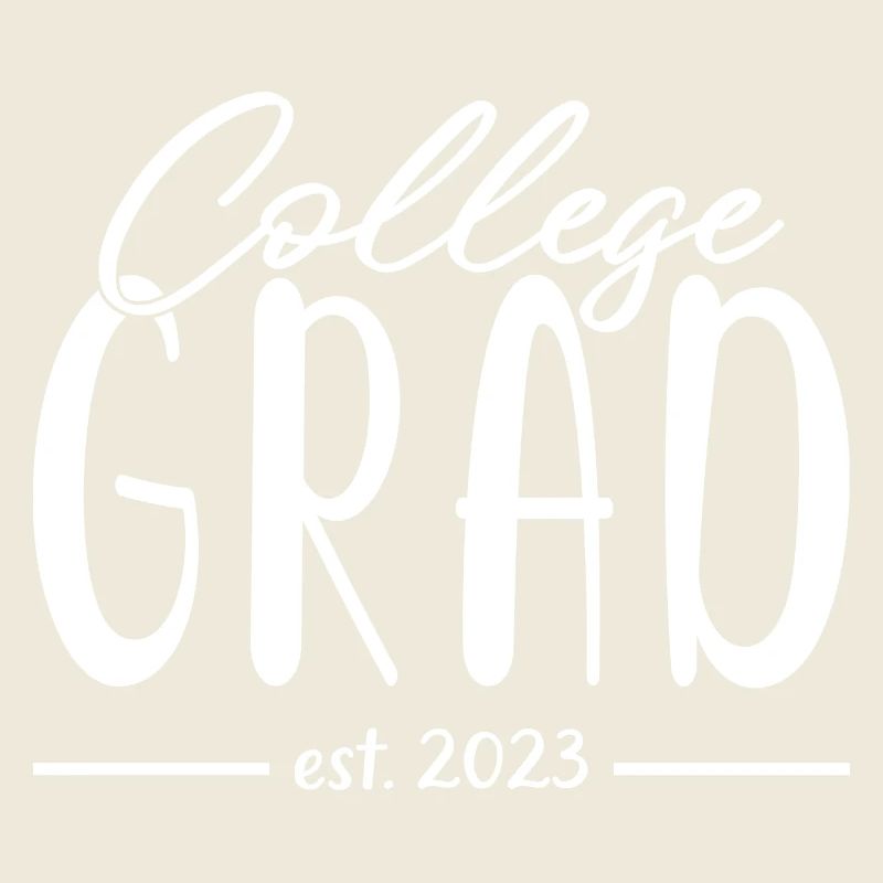 College Grad Est. 2023 Soirée de remise des diplômes