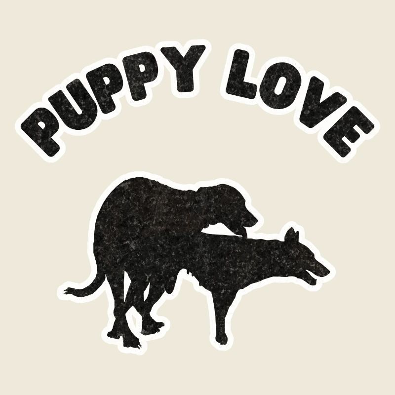 Puppy Love Black Grunge