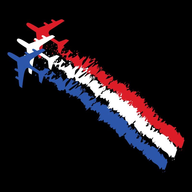 Drapeau français bleu blanc rouge avions armée
