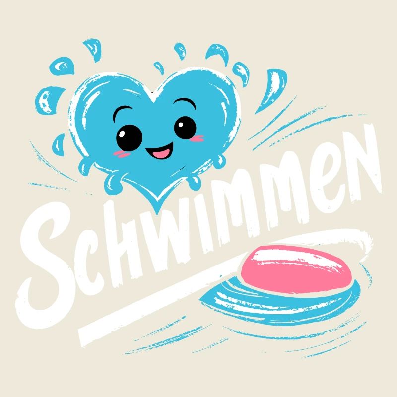 Schwimm-Fan Must-Have Badekappe Brille Handtuch