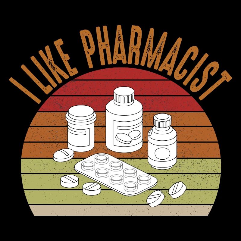 future vintage retro pharmacist pharmacy tech