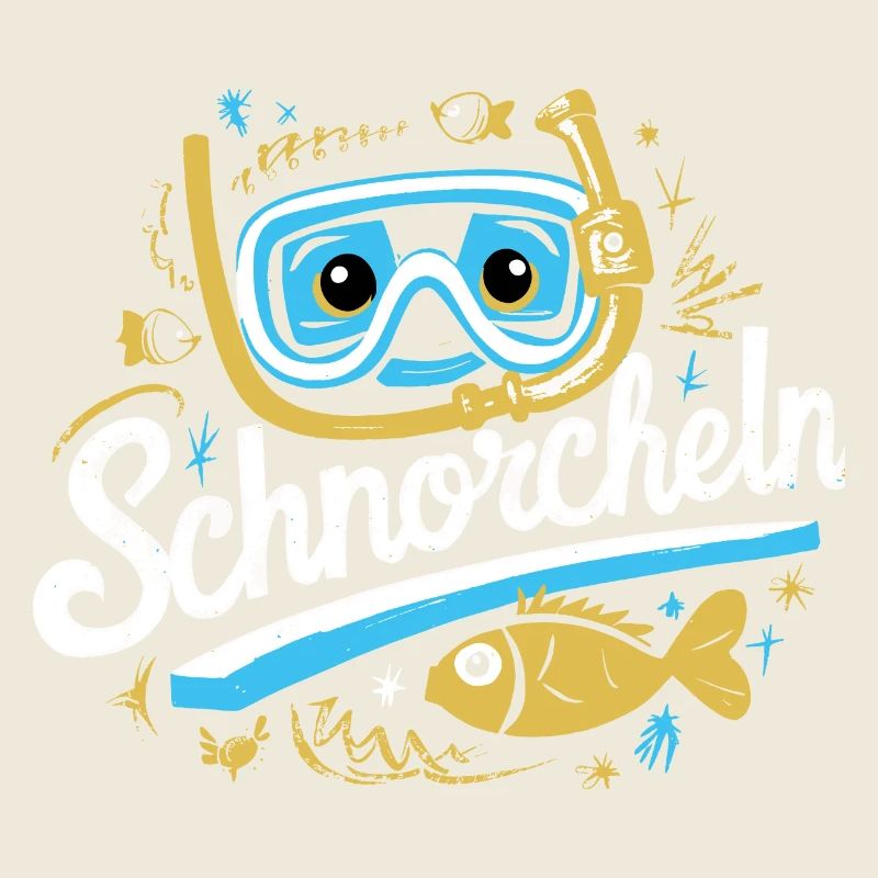 Schnorchel-Abenteuer Taucherbrille Flossen Meer