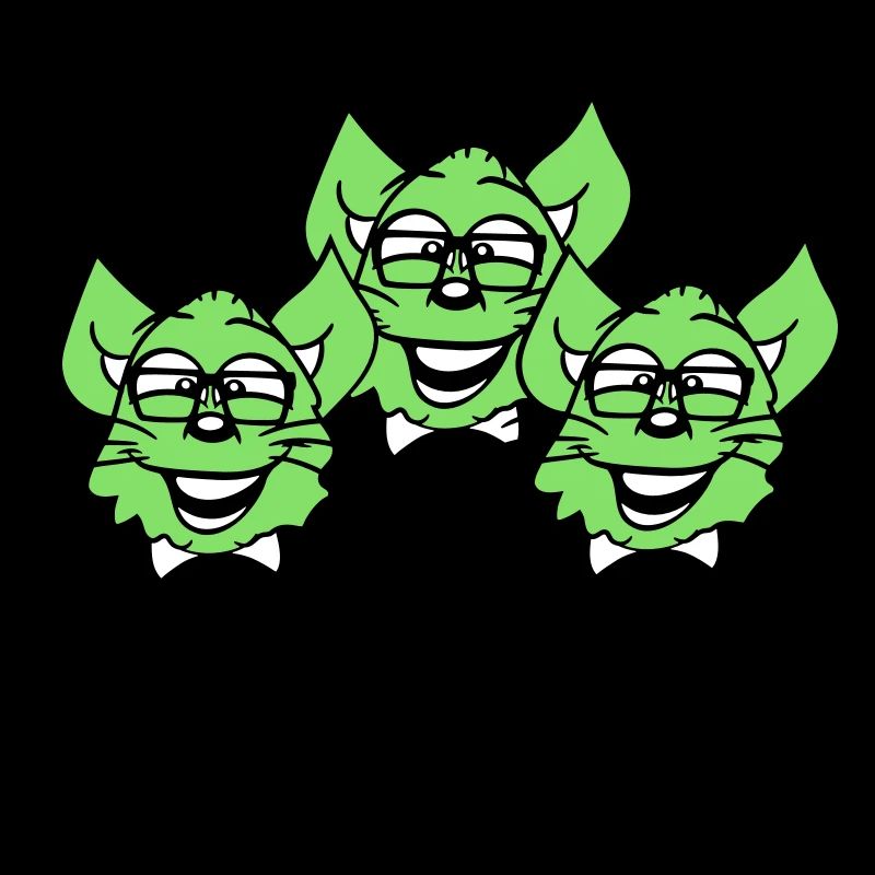 3 Lunettes intelligentes nerd chats à monture en corne Geek Tie Fun