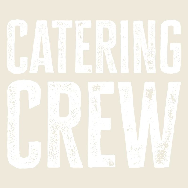 Stolzes Mitglied der Catering Crew