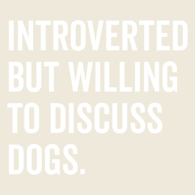 Introverti mais prêt à discuter des chiens