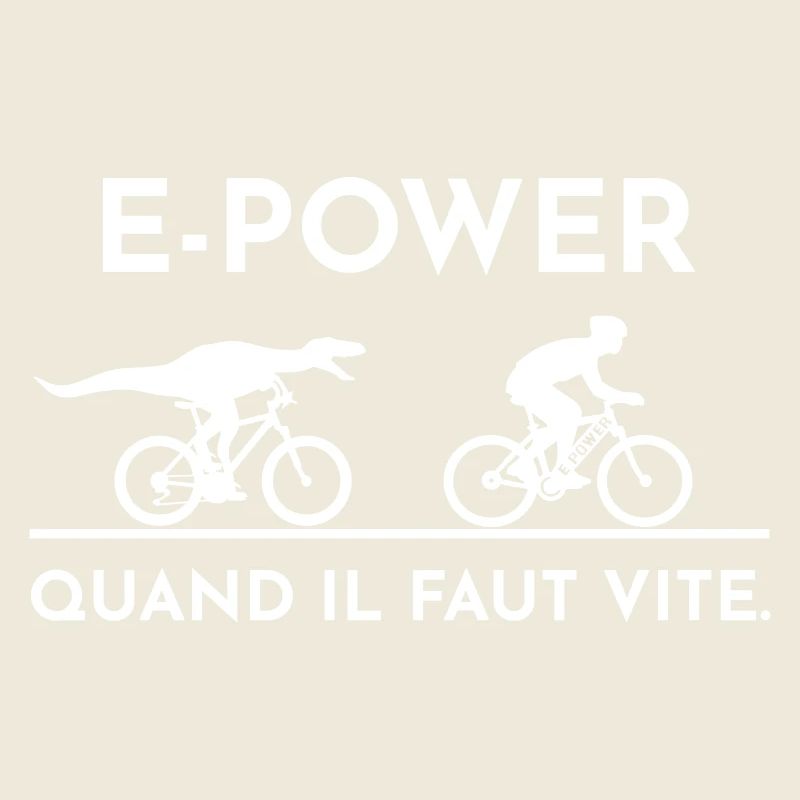 Un vélociraptor poursuit un cycliste électrique
