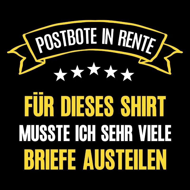 Postbote Rente Rentner Briefträger Ruhestand Bote