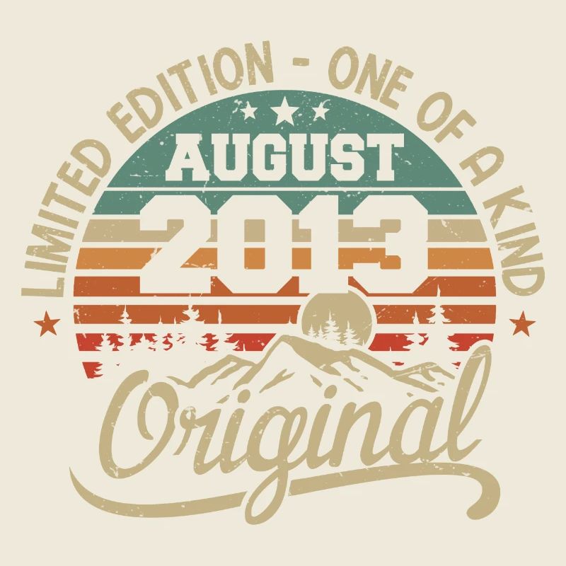 August 2013 Birthday Gift - Born in August 2013