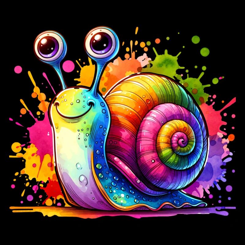 Escargot mignon enfants