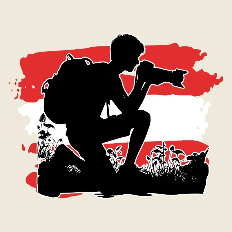 Photographe drapeau de l’Autriche