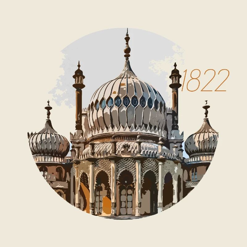 1822 Pavillon royal de Brighton, Angleterre