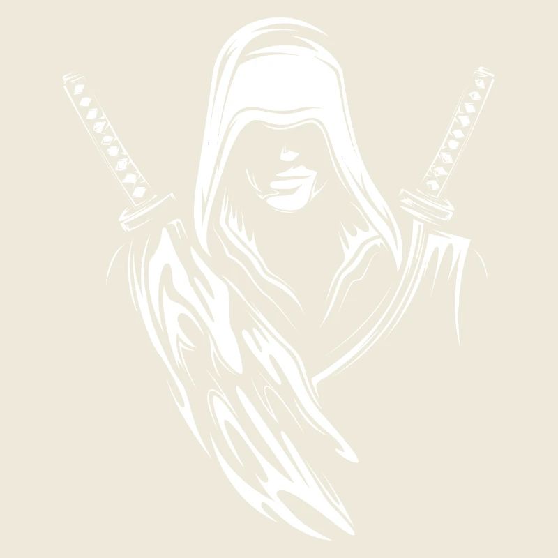 Samurai Warrior Fighter Logo Symbole Illustration Logo