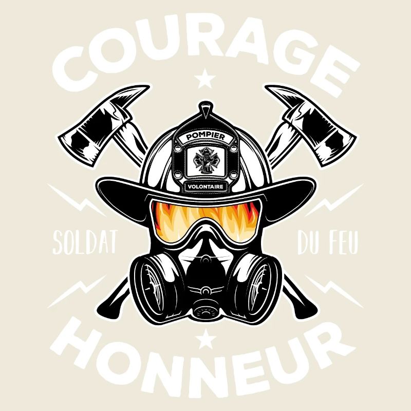 Soldat du feu Courage Honneur Cadeau Pompier