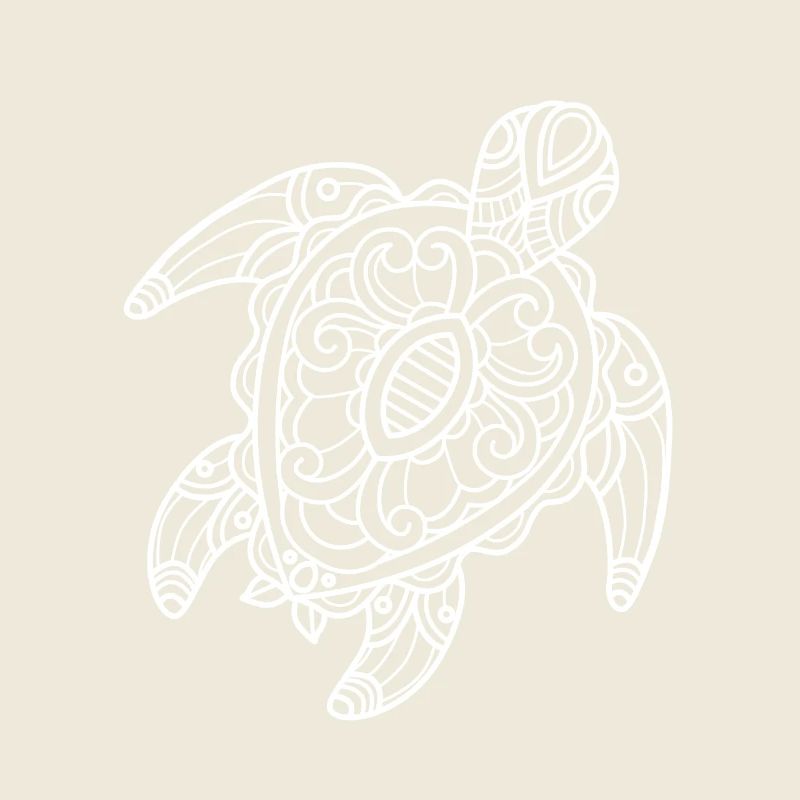 Dessin d’art tribal de tortue