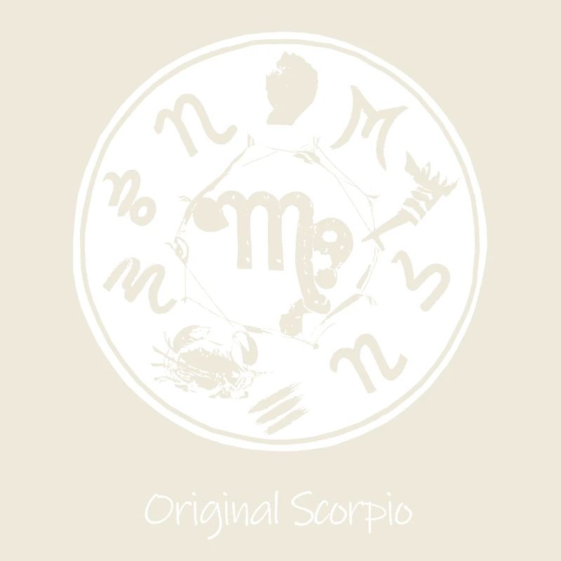 Sternzeichen Skorpion 001 weiß