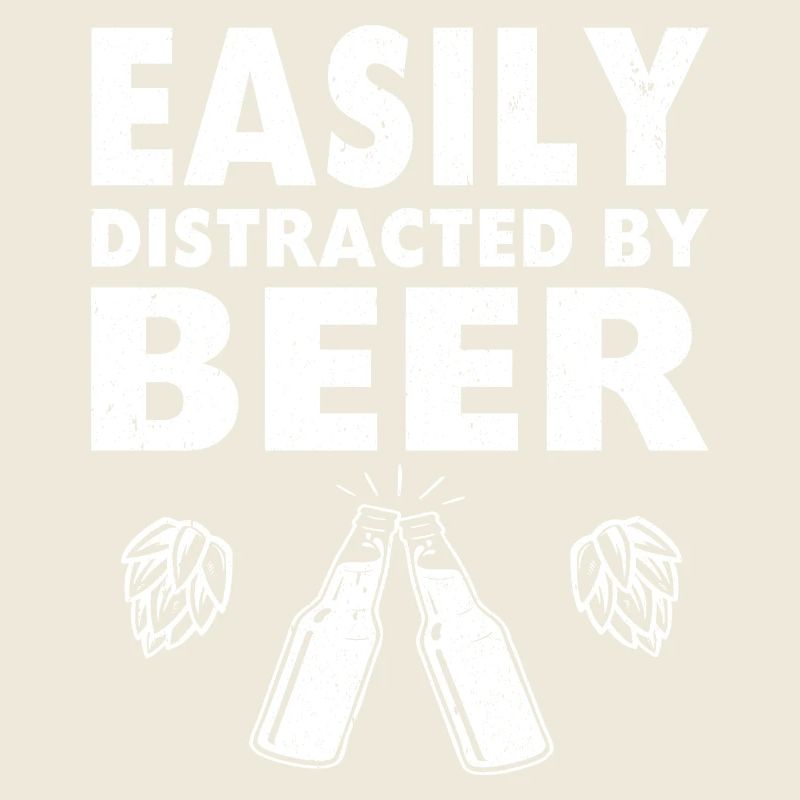 Easily Distracted by BEER Vatertag Design