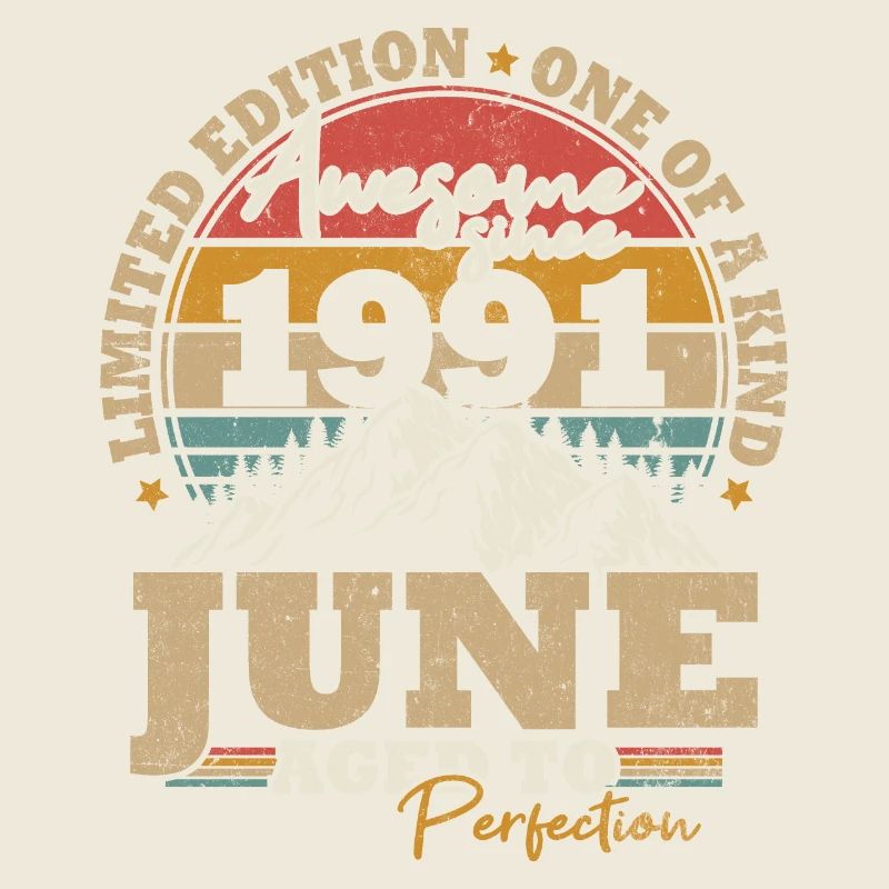 June 1991 Vintage Birthday Gift 32 Years