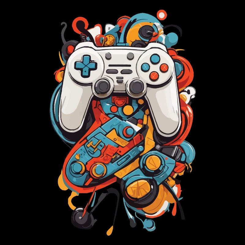 Abstrakte Kunst Ästhetisches Gamer Design