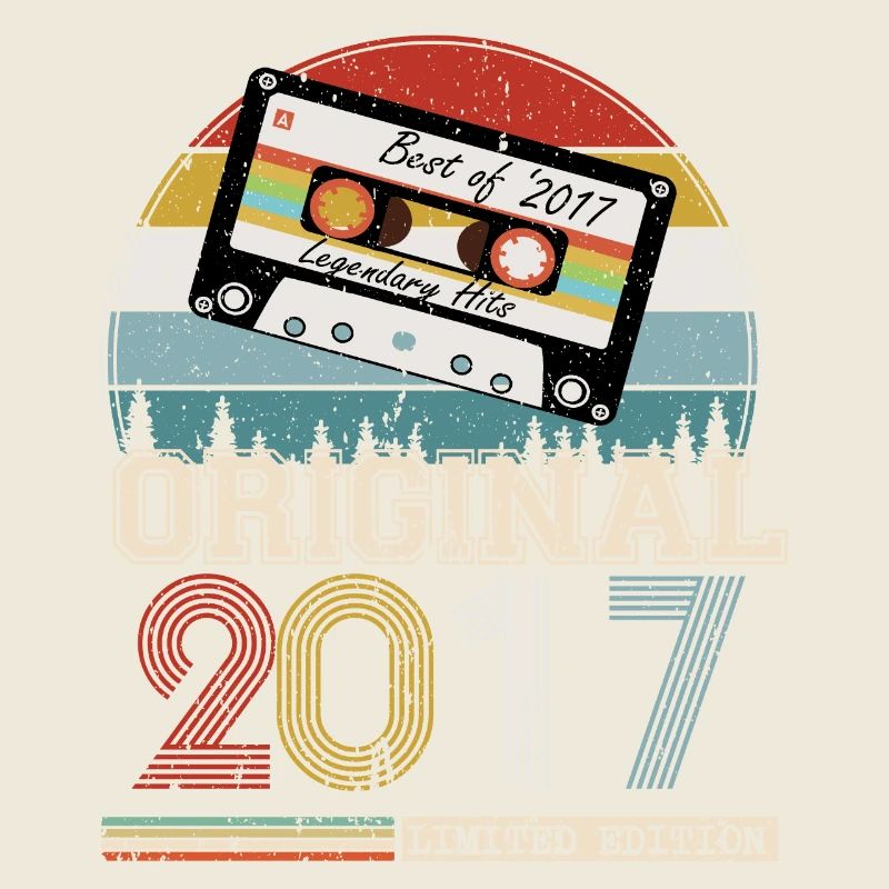 Vintage 2017 7 Jahre Jubiläumsgeschenk