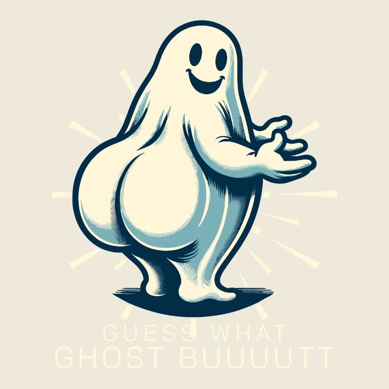 Halloween Costume Ghosts Butt Funny Saying