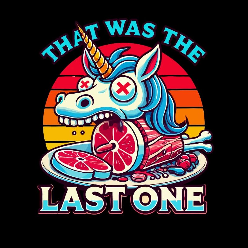 Effrayant licorne amant soif de macabre