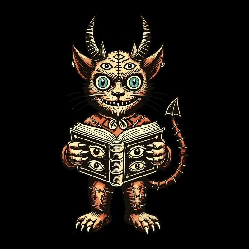 Creepy Demons Chat Propriétaire de chat gothique