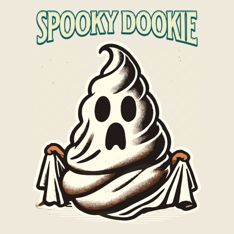 Drôle tas de caca fantôme effrayant dookie