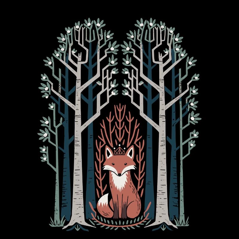 Dreamy Fox in the Enchanted Forest Cottagecore