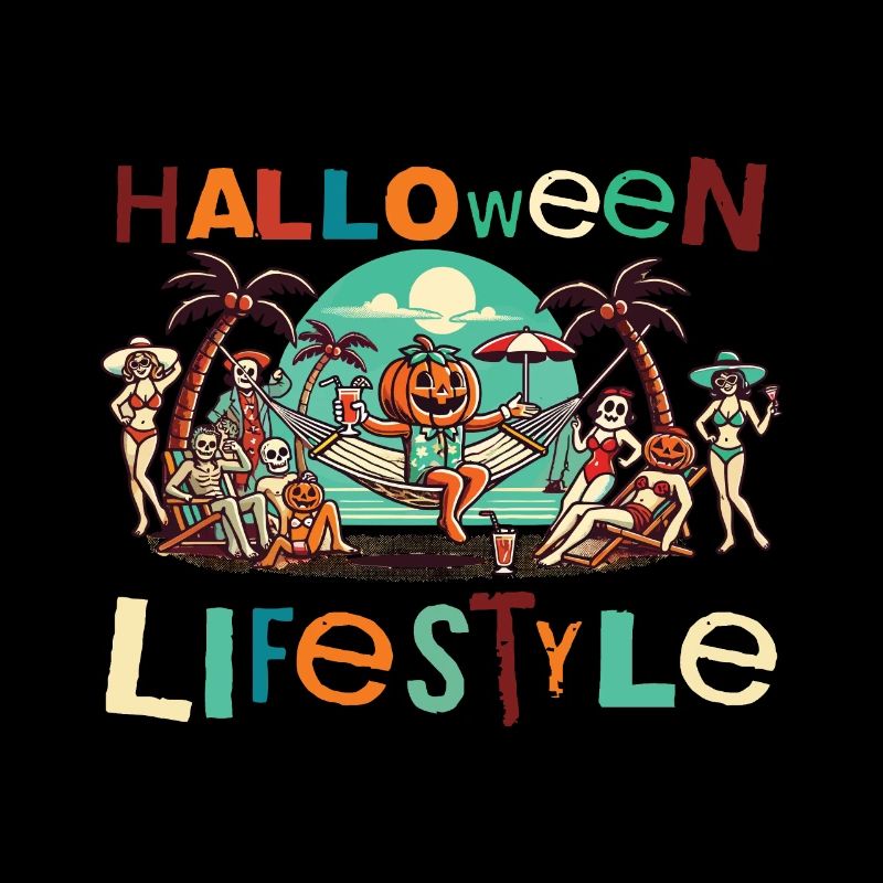 Entspanntes Halloween Lebensstil