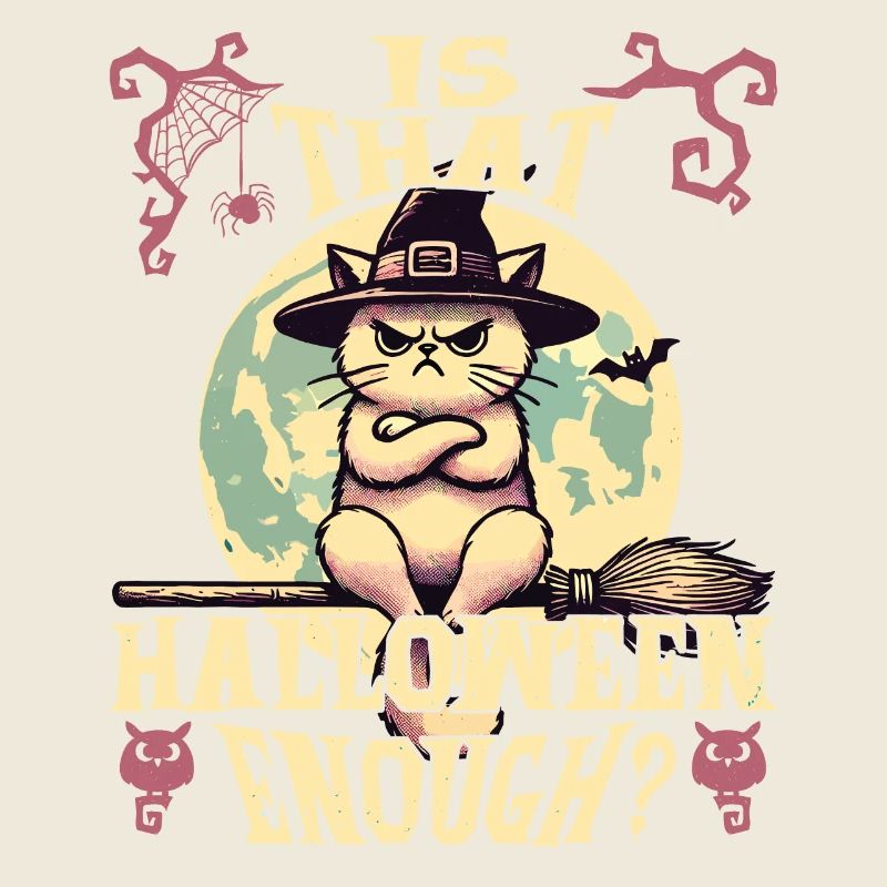 Ist Das Halloween Genug Katze Hexenhut