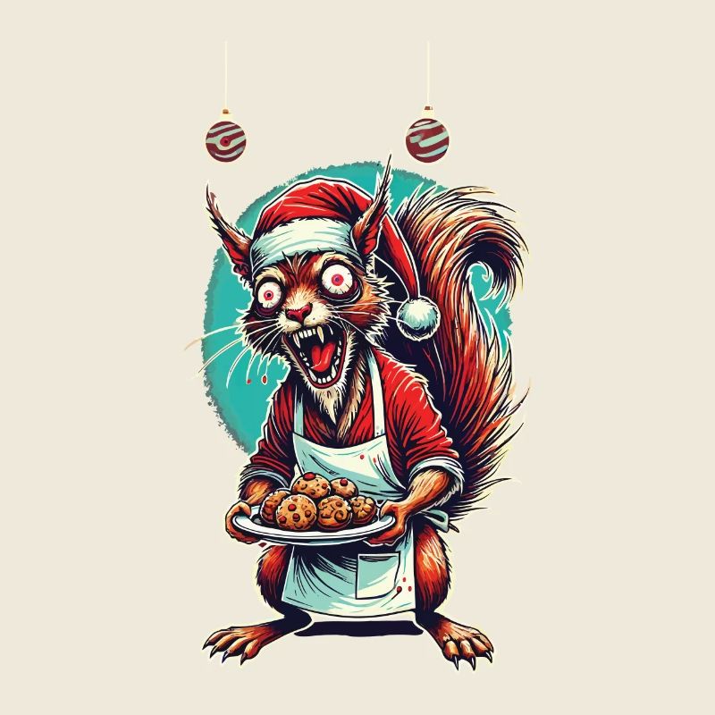 Weihnachtsstress Lustiges Mama Eichhörnchen