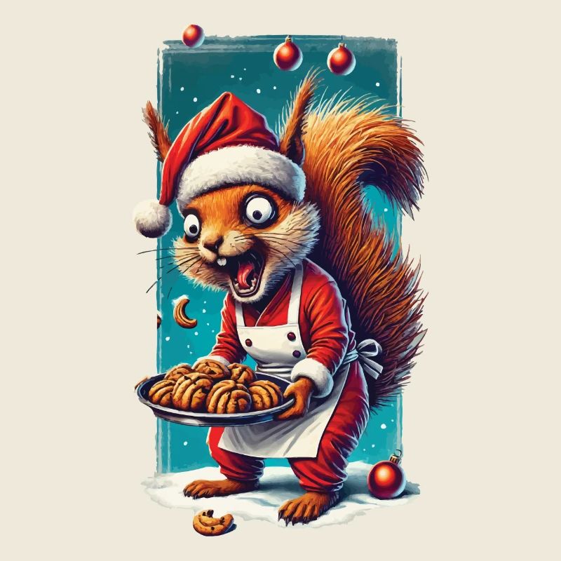 Weihnachtsstress Lustiges Mama Eichhörnchen