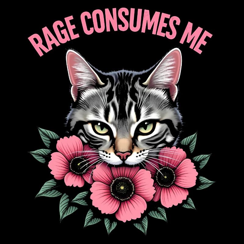 Rage Consumes Me Lustiges Katzenblümchen