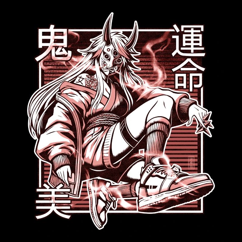 Roter Kunoichi-Dämon