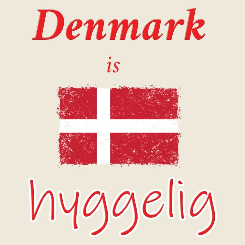 Hygelige Danemark Drapeau Illustration