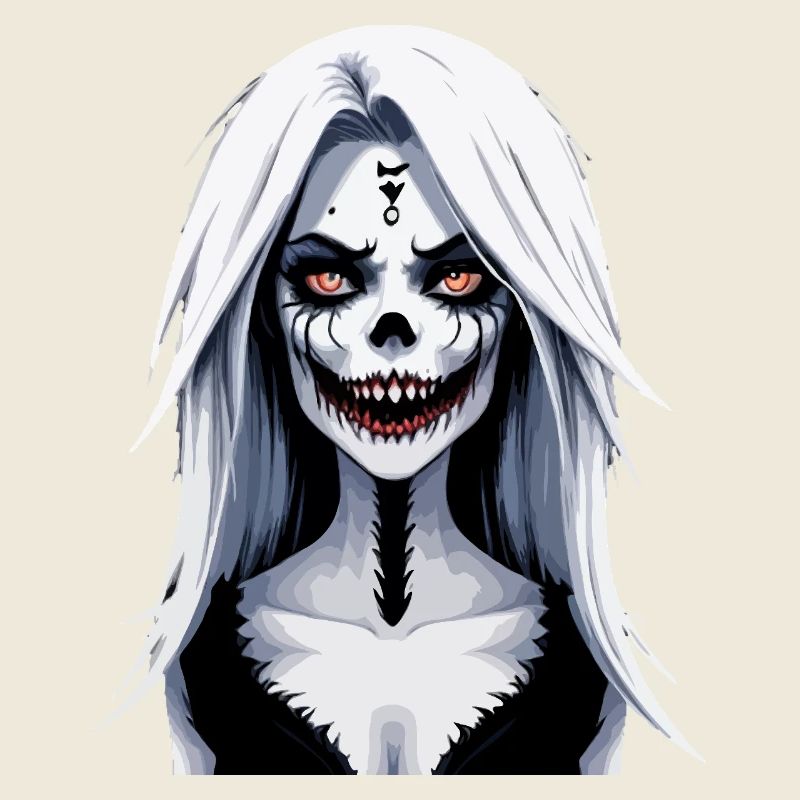 Skelett Gesicht Banshee Halloween