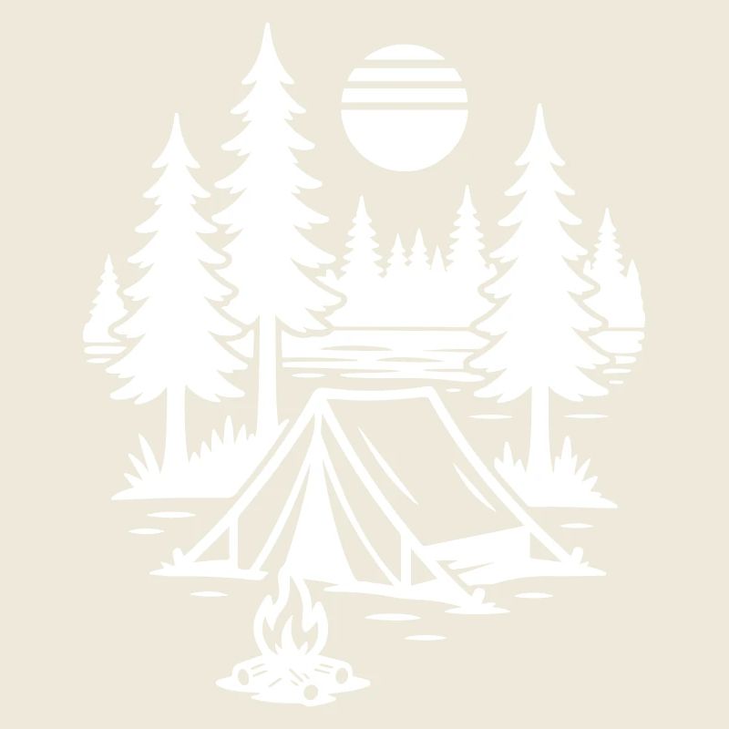 Camping nature sous tente Camping au feu de camp