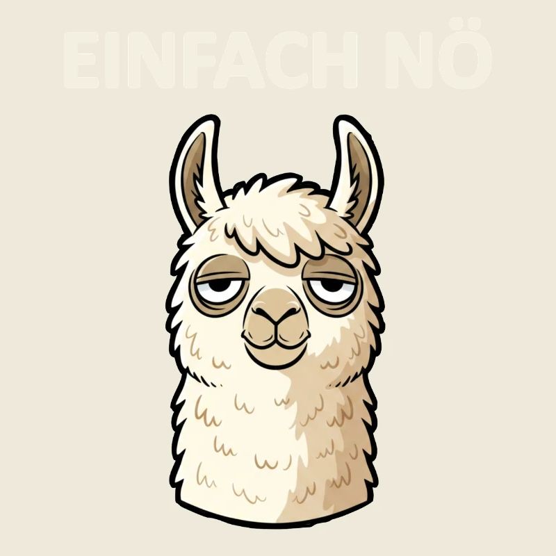 Lama Lustiger Spruch Einfach Nö
