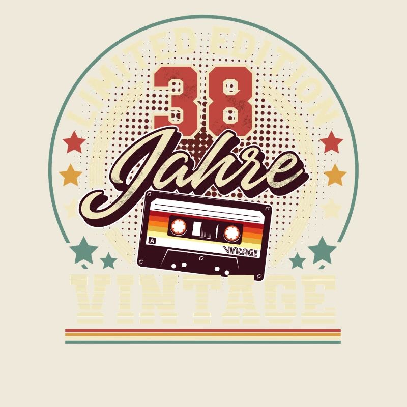 38. Geburtstag Vintage kassette