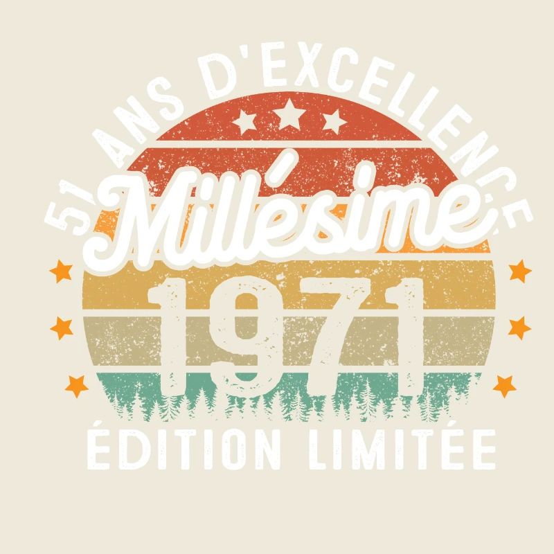 Cadeau d'anniversaire 51 Ans Millésime 1971