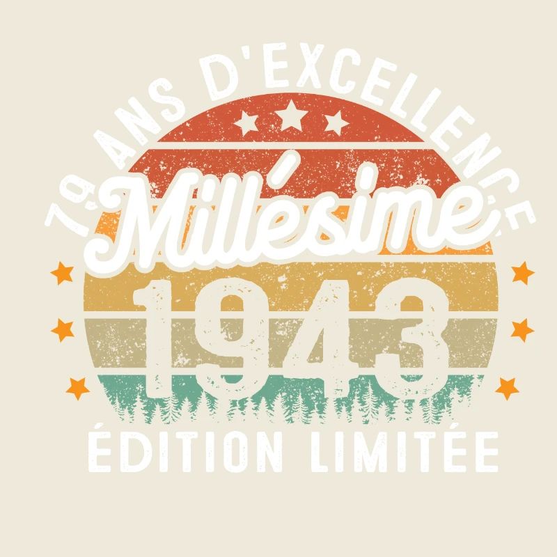 Cadeau d'anniversaire 79 Ans Millésime 1943