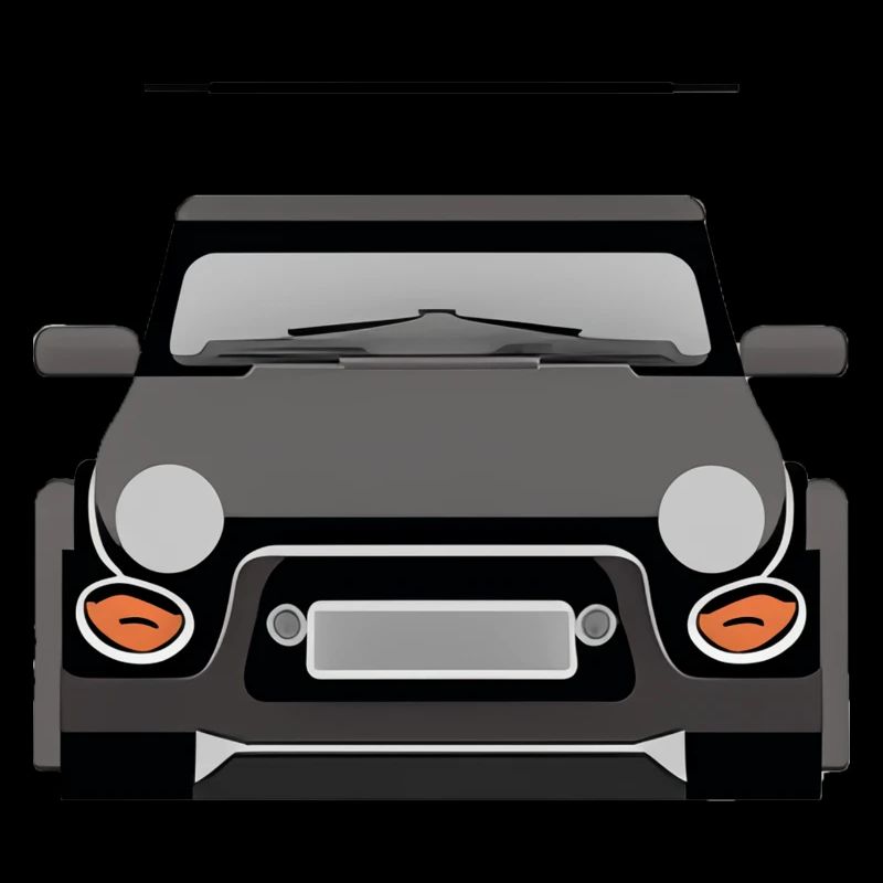 Voiture frontale minimaliste