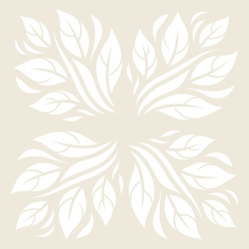 Motif botanique de feuilles