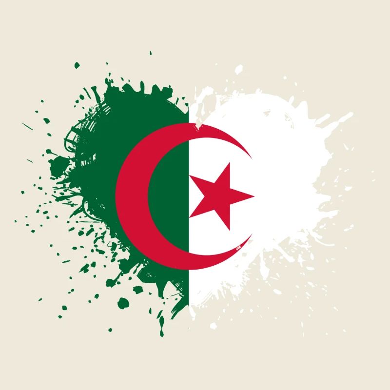 Coeur drapeau algerie