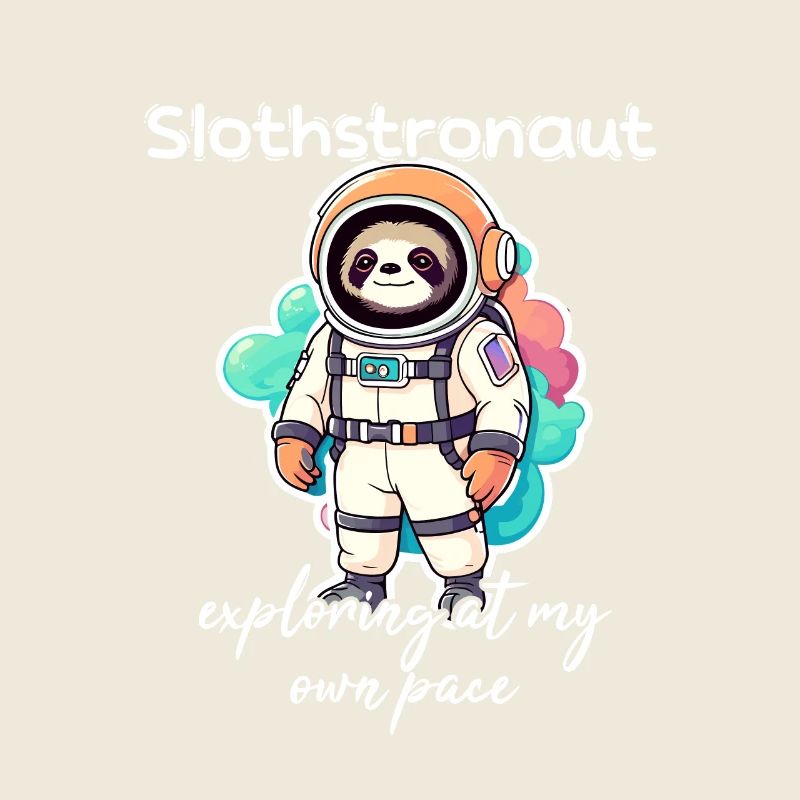 Slothstronaut Exploring At My Own Pace - Sloth