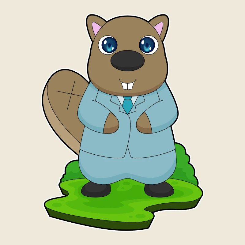 Biber Bräutigam Anzug Hochzeit