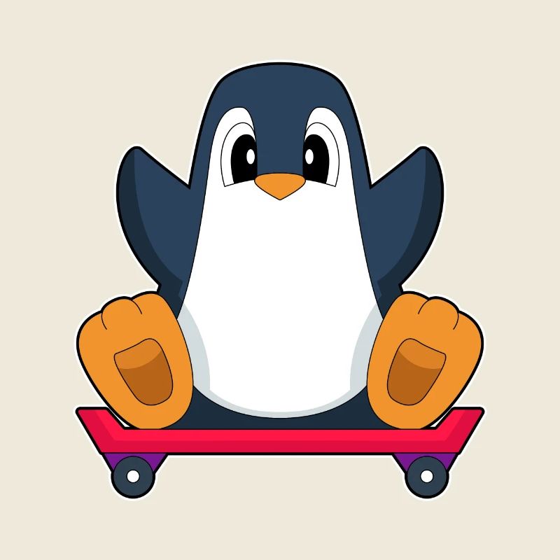 Pinguin Skater Skateboard